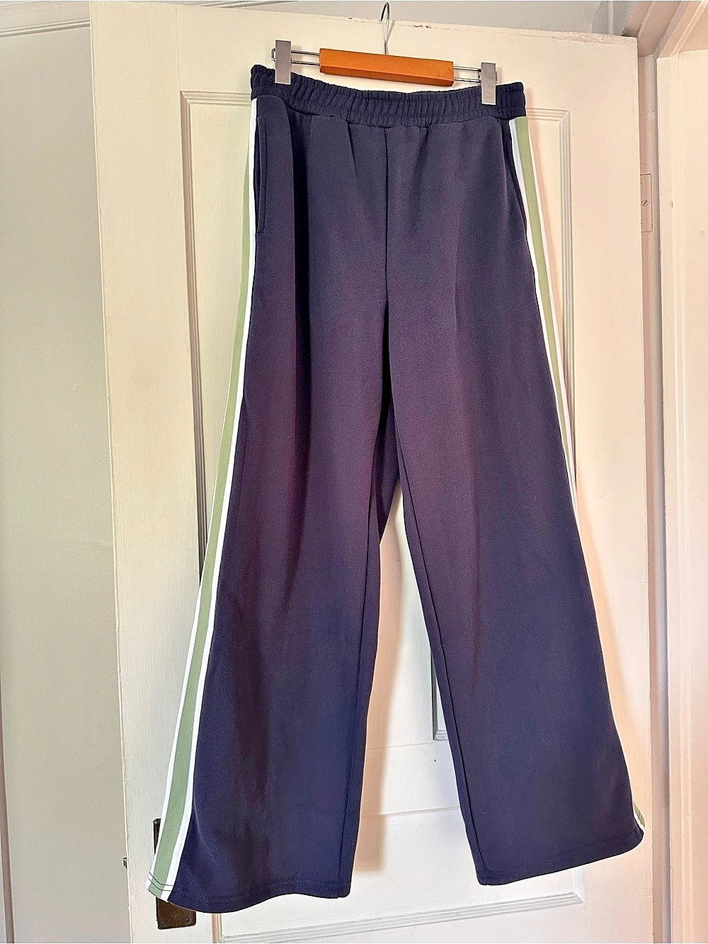 First Division Color Block Track Pants NWT Navy